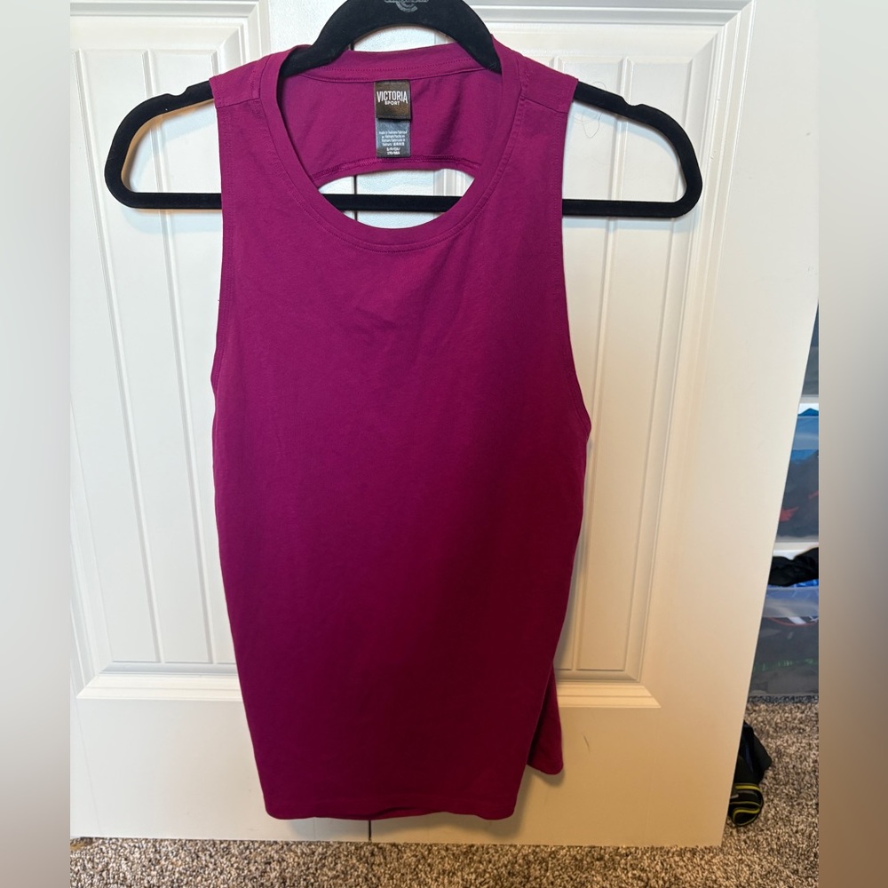 Victoria Sport Fuchsia Tank Top open back